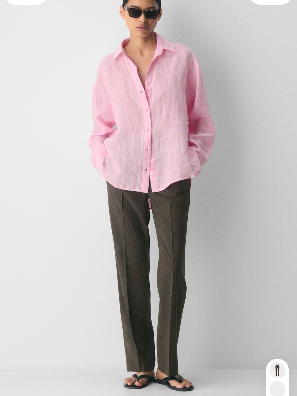 Aritzia Benchmark wool Pant- Classic Straight-Leg Dress Pants in Brown
